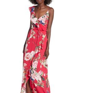 AFRM Floral Wrap Maxi Dress